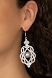 Paparazzi "Rhinestone Renaissance" Silver Earrings Paparazzi Jewelry