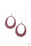 Paparazzi "Life GLOWS On" Red Earrings Paparazzi Jewelry