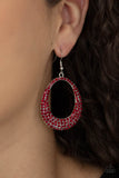 Paparazzi "Life GLOWS On" Red Earrings Paparazzi Jewelry