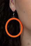 Paparazzi "Beauty And The Beach" Orange Earrings Paparazzi Jewelry