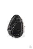 Paparazzi "Marble Mecca" Black Ring Paparazzi Jewelry