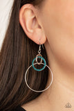 Paparazzi "In An Orderly Fashion" Blue Earrings Paparazzi Jewelry