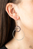 Paparazzi "In An Orderly Fashion" Purple Earrings Paparazzi Jewelry