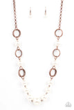 Paparazzi "COUNTESS Me In" Copper Necklace & Earring Set Paparazzi Jewelry