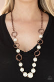 Paparazzi "COUNTESS Me In" Copper Necklace & Earring Set Paparazzi Jewelry
