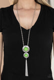 Paparazzi "Abstract Artistry'' Green Necklace & Earring Set Paparazzi Jewelry