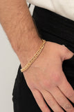 Paparazzi "Very Valiant" Gold Mens Unisex Bracelet Paparazzi Jewelry