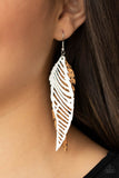 Paparazzi "WINGING Off The Hook" White Earrings Paparazzi Jewelry