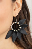 Paparazzi "Flower Child Fever" Black Earrings Paparazzi Jewelry