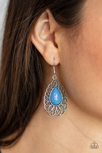 Paparazzi "Dream STAYCATION" Blue Earrings Paparazzi Jewelry