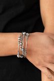 Paparazzi "Showy Shimmer" Silver Bracelet Paparazzi Jewelry