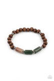 Paparazzi "Zen Most Wanted" Brown Bracelet Paparazzi Jewelry