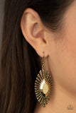 Paparazzi "Who Is The FIERCEST Of Them All" Brass Earrings Paparazzi Jewelry