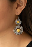 Paparazzi "Sunny Sahara" Yellow Earrings Paparazzi Jewelry