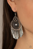Paparazzi "Dream A Little DREAMCATCHER" White Earrings Paparazzi Jewelry