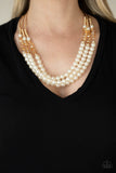 Paparazzi "Powerhouse Perfection" Gold Necklace & Earring Set Paparazzi Jewelry