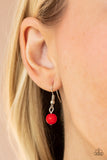 Paparazzi "Vidi Vici VACATION" Red Necklace & Earring Set Paparazzi Jewelry