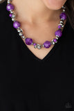 Paparazzi "Vidi Vici VACATION" Purple Necklace & Earring Set Paparazzi Jewelry