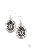 Paparazzi "Encased Elegance" Silver Earrings Paparazzi Jewelry