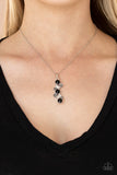 Paparazzi "Classically Clustered" Black Necklace & Earring Set Paparazzi Jewelry