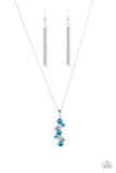 Paparazzi "Classically Clustered" Blue Necklace & Earring Set Paparazzi Jewelry