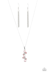 Paparazzi "Classically Clustered" Pink Necklace & Earring Set Paparazzi Jewelry