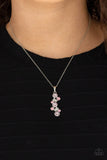 Paparazzi "Classically Clustered" Pink Necklace & Earring Set Paparazzi Jewelry