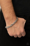 Paparazzi "Executive Exclusive" Silver Urban Mens Bracelet Paparazzi Jewelry
