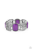 Paparazzi "Colorful Coronation" Purple Bracelet Paparazzi Jewelry