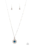 Paparazzi "Springtime Twinkle" Blue Necklace & Earring Set Paparazzi Jewelry