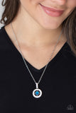 Paparazzi "Springtime Twinkle" Blue Necklace & Earring Set Paparazzi Jewelry