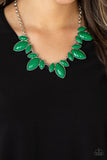Paparazzi "Viva La Vacation" Green Necklace & Earring Set Paparazzi Jewelry