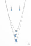 Paparazzi "Dewy Drizzle" Blue Necklace & Earring Set Paparazzi Jewelry