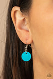 Paparazzi "Tidal Tassels" Blue Necklace & Earring Set Paparazzi Jewelry