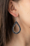 Paparazzi "Stay Sharp" Blue Earrings Paparazzi Jewelry