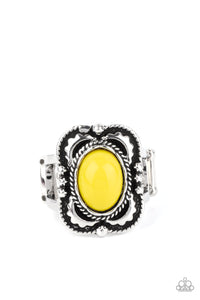 Paparazzi "Vivaciously Vibrant" Yellow Ring Paparazzi Jewelry