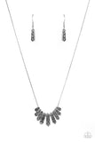 Paparazzi "Monumental March" Silver Necklace & Earring Set Paparazzi Jewelry