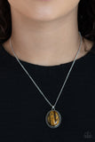 Paparazzi "Tranquil Talisman" Brown Necklace & Earring Set Paparazzi Jewelry