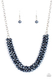 Paparazzi "May The Fierce Be With You" Blue Necklace & Earring Set Paparazzi Jewelry