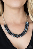 Paparazzi "May The Fierce Be With You" Blue Necklace & Earring Set Paparazzi Jewelry