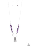 Paparazzi "With Your Art And SOUL" Purple Necklace & Earring Set Paparazzi Jewelry