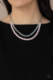 Paparazzi "Parisian Princess" Pink Necklace & Earring Set Paparazzi Jewelry