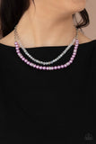 Paparazzi "Parisian Princess" Purple OIL SPILL Necklace & Earring Set Paparazzi Jewelry
