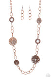 Paparazzi "HOLEY Relic" Copper Necklace & Earring Set Paparazzi Jewelry