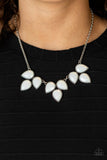 Paparazzi "Prairie Fairytale" White Necklace & Earring Set Paparazzi Jewelry