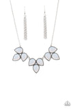 Paparazzi "Prairie Fairytale" White Necklace & Earring Set Paparazzi Jewelry