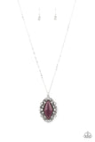 Paparazzi "Exquisitely Enchanted" Purple Necklace & Earring Set Paparazzi Jewelry
