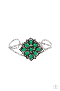 Paparazzi "Happily Ever APPLIQUE" Green Bracelet Paparazzi Jewelry