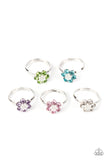 Girl's Starlet Shimmer 10 for $10 262XX Multi Color Pink Purple Flower Silver Rings Paparazzi Jewelry