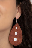 Paparazzi "Rustic Torrent" Brown 028XX Earrings Paparazzi Jewelry